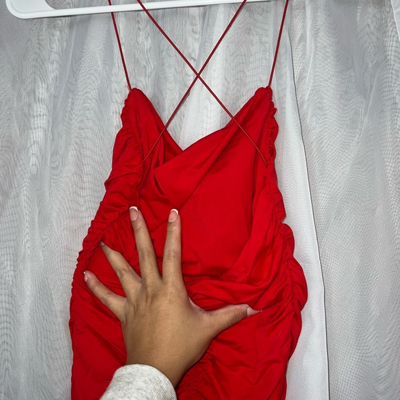 Mini Red Dress - Picture 2 of 4
